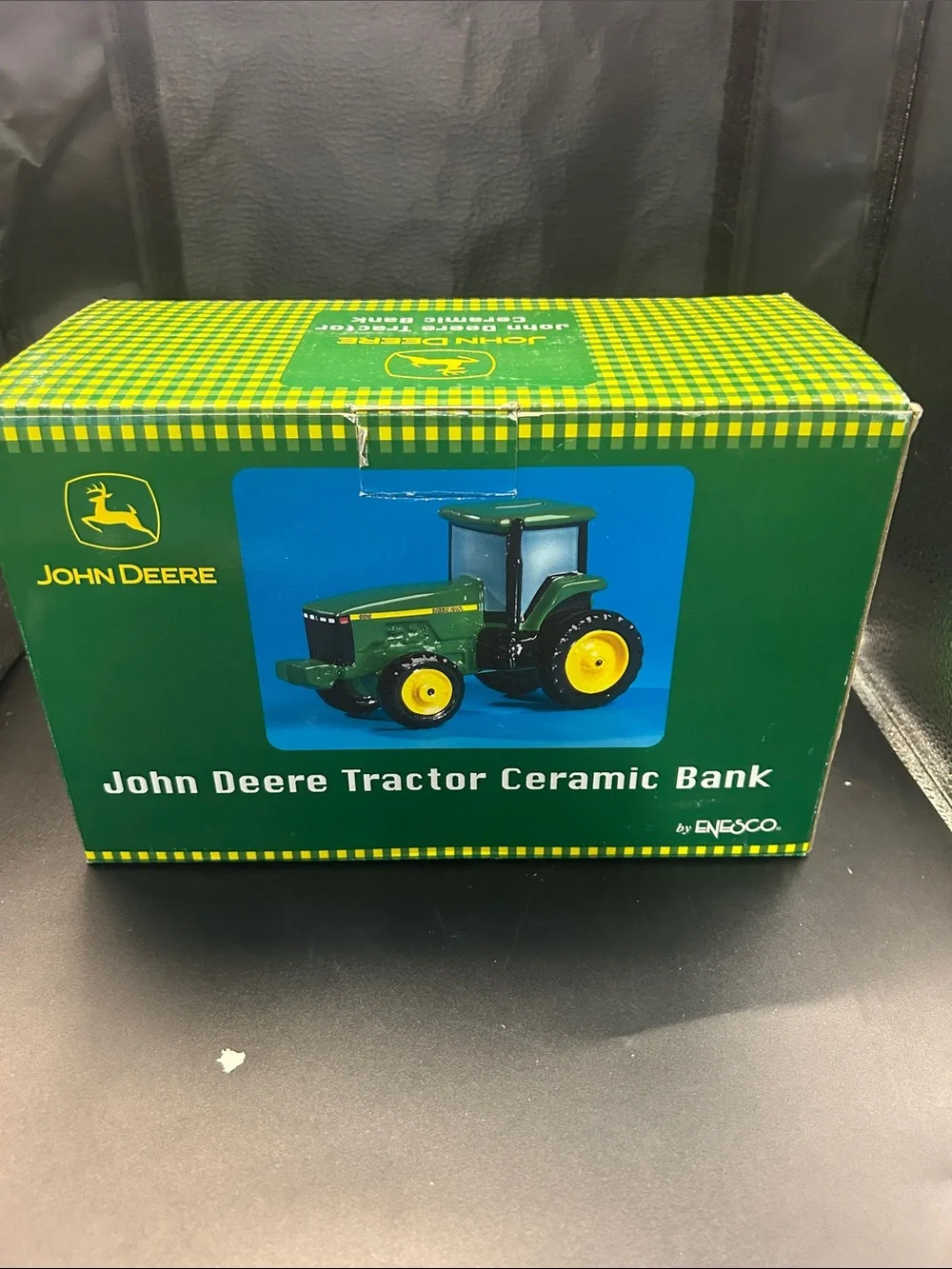 John Deere Green Tractor Ceramic Bank - Kids Toys